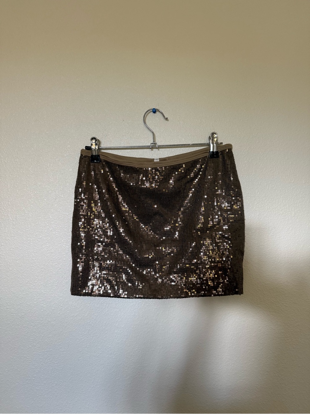 audrey Bronze Sequin Mini Skirt